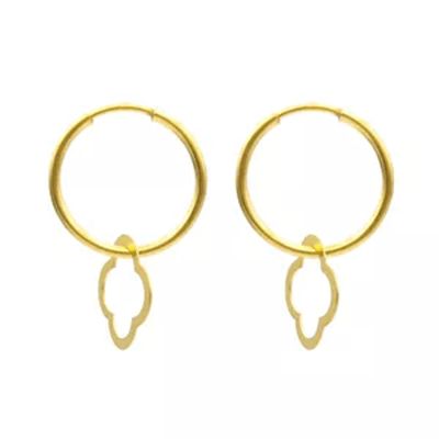 گوشواره طلا 18 عیار مدل حلقه